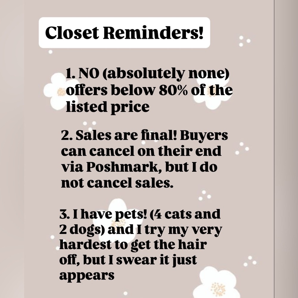 REMINDERS!